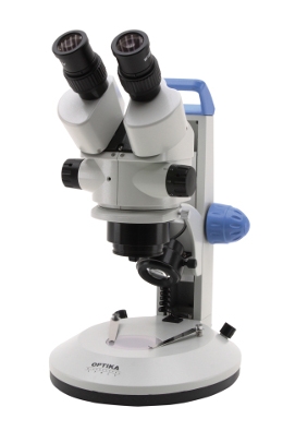 Mikroskopy stereoskopowe ze statywem prostym